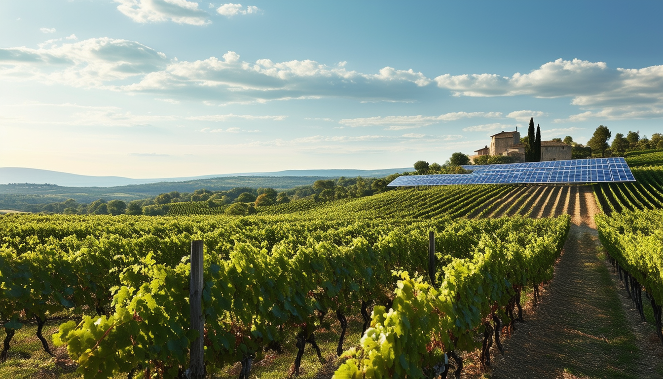 découvrez comment sun' agri innove à cruscades avec un agrivoltaïsme révolutionnaire, optimisant la viticulture tout en respectant l'environnement. plongez dans les solutions durables qui allient agriculture et énergie renouvelable pour un avenir viticole prospère.