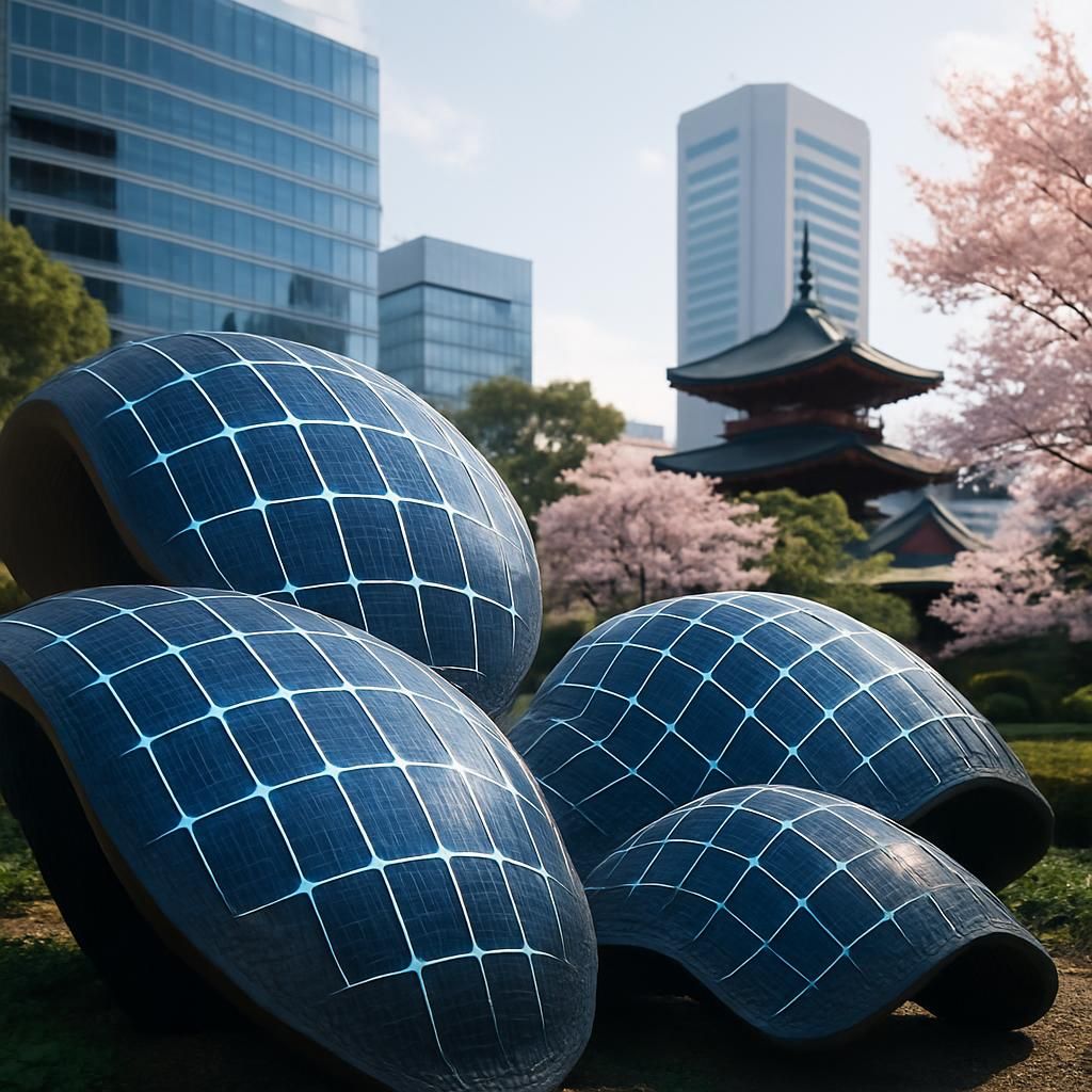 découvrez l'innovation révolutionnaire du japon qui met fin aux panneaux solaires plats en inventant des cellules solaires fonctionnelles en forme non plate, une avancée technologique recherchée depuis 1883.