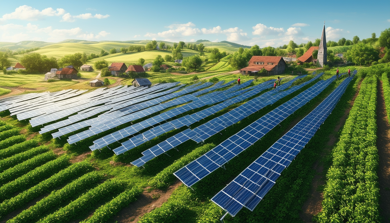 découvrez comment la transformation d'une petite commune en un vaste parc solaire soulève des questions essentielles sur le conflit écologique entre développement durable et préservation des terres agricoles. un débat crucial sur l'avenir de l'agriculture et des énergies renouvelables.
