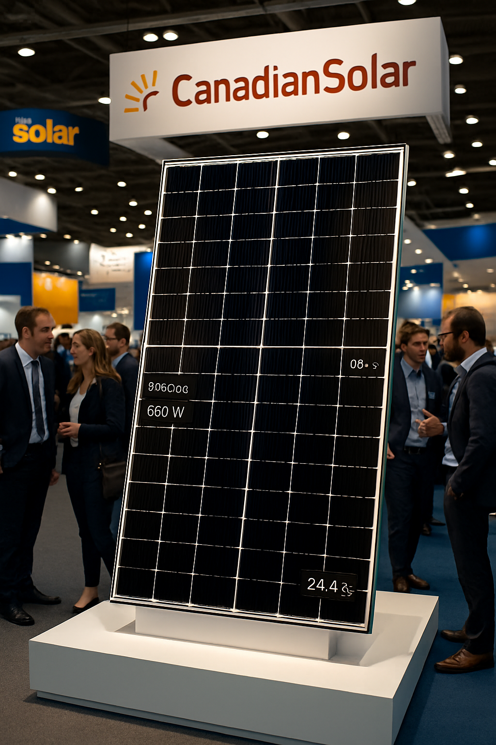 découvrez en exclusivité le panneau solaire topcon de 660 w de canadian solar, présenté lors d'intersolar. avec un rendement exceptionnel de 24,4 %, ce produit innovant redéfinit les standards de l'efficacité énergétique. ne manquez pas cette avancée technologique qui transforme l'avenir de l'énergie solaire.