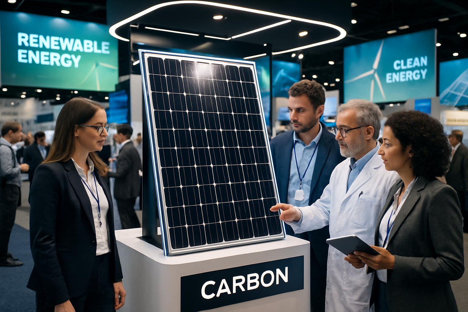 découvrez le tout premier panneau photovoltaïque de carbon, présenté en direct lors de l'événement intersolar. une innovation qui promet d'accélérer la transition énergétique avec des solutions durables et performantes.