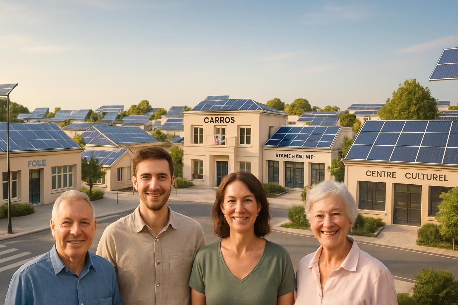à carros, dix-huit bâtiments publics seront bientôt équipés de panneaux solaires pour une alimentation en énergie renouvelable prévue d'ici septembre, favorisant ainsi la transition écologique locale.