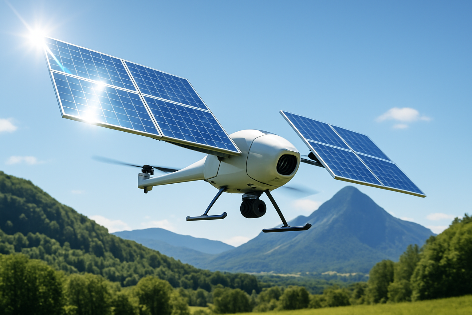 découvrez un drone innovant qui fonctionne uniquement à l'énergie solaire. profitez d'une autonomie écologique, sans besoin de recharge électrique, pour des vols durables et respectueux de l'environnement.
