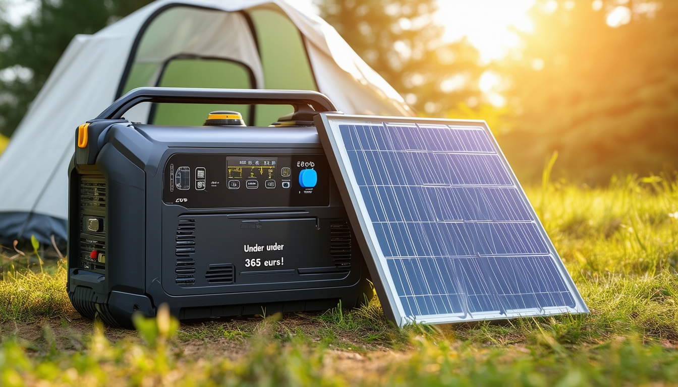 découvrez notre générateur d'électricité portable, parfait pour vos aventures en plein air, à moins de 365 euros ! équipé d'un panneau solaire, il vous garantit une autonomie énergétique tout en préservant l'environnement.
