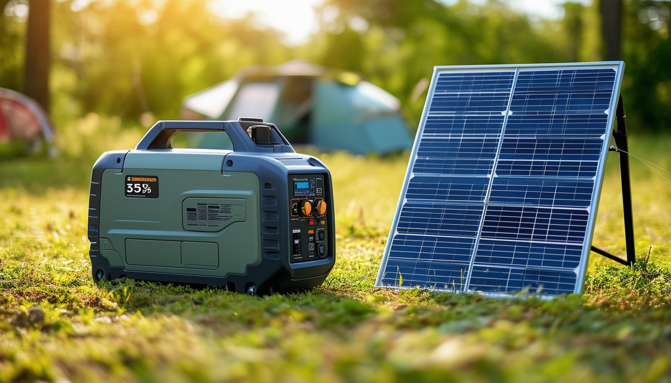 découvrez notre générateur d'électricité portable avec panneau solaire, idéal pour vos aventures en plein air ou en cas de coupure de courant. offrez-vous cette solution pratique et écologique à moins de 365 euros !