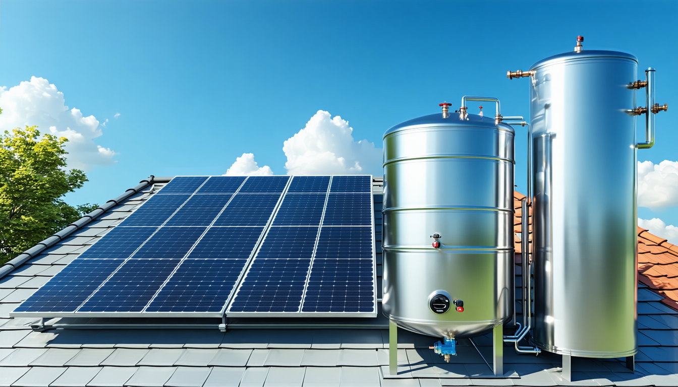 découvrez notre kit solaire complet avec ballon inox de 250 l et pompe intégrée, une solution de chauffage écologique efficace et durable pour réduire votre consommation d'énergie.