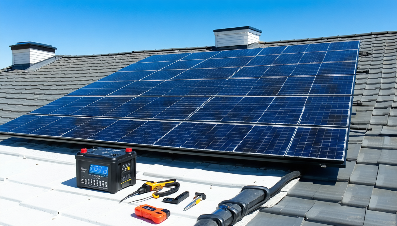 découvrez nos conseils pour installer facilement des panneaux solaires de 900 w avec une batterie de 1.600 wh et profitez d'une réduction de 32 % sur votre investissement énergétique.