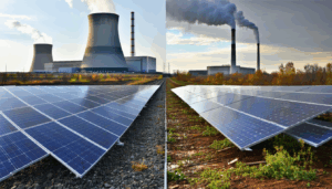 analyse des choix énergétiques américains : réactivation d’une centrale nucléaire de 615 mwe au détriment d’un projet solaire clé, enjeux climatiques.