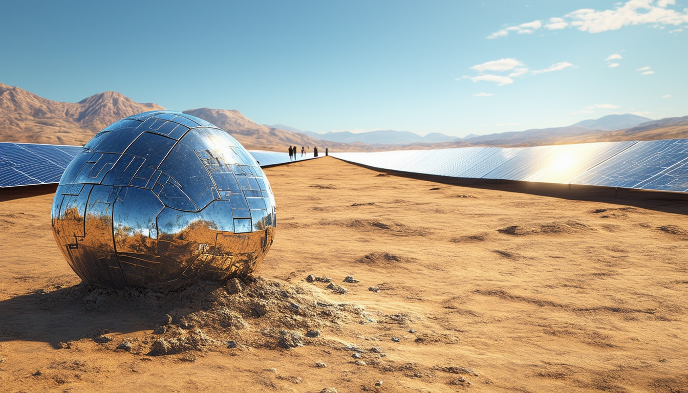 plongez dans l'univers fascinant de la plus vaste centrale solaire de la planète, où 3 millions de panneaux solaires transforment l'énergie du soleil. découvrez également un mystérieux artefact métallique qui suscite curiosité et interrogations. une aventure captivante au cœur de l'innovation énergétique !