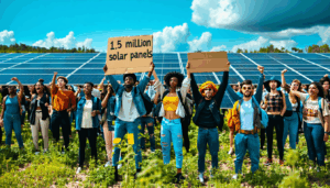 découvrez comment des citoyens mobilisés s'opposent à l'installation massive de 1,5 million de panneaux solaires, soulevant des questions sur l'impact environnemental et social de cette initiative.