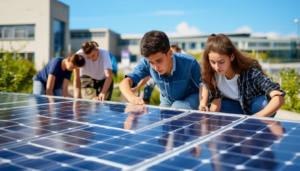 Au lycée Jean-Jacques Rousseau de Sarcelles, un projet novateur a pris forme, permettant aux élèves de s’engager activement dans la transition énergétique. Grâce à l’installation de panneaux solaires photovoltaïques, ces jeunes ont pu contribuer à la création d’un environnement scolaire […]