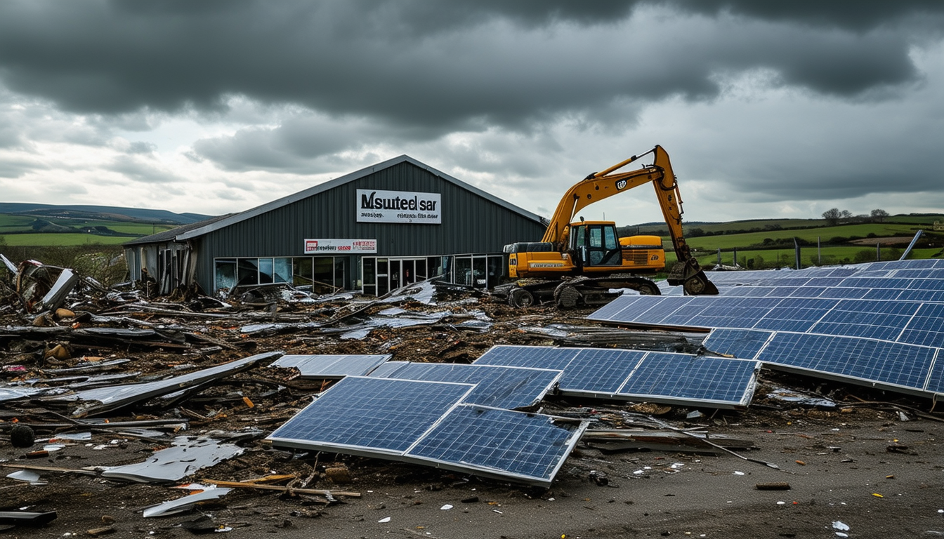découvrez comment un concessionnaire agricole d'issoudun fait face à des semaines de réparations suite à la dévastation de ses panneaux solaires. une situation préoccupante qui soulève des questions sur l'impact environnemental et économique des énergies renouvelables.