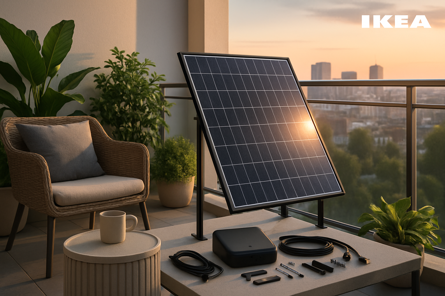 découvrez le nouveau kit accessoire d'ikea incluant un panneau solaire de balcon plug and play, proposé à moins de 450 €. idéal pour profiter de l'énergie renouvelable chez soi, ce produit innovant allie praticité et économie d'énergie, tout en s'intégrant parfaitement à votre espace extérieur.