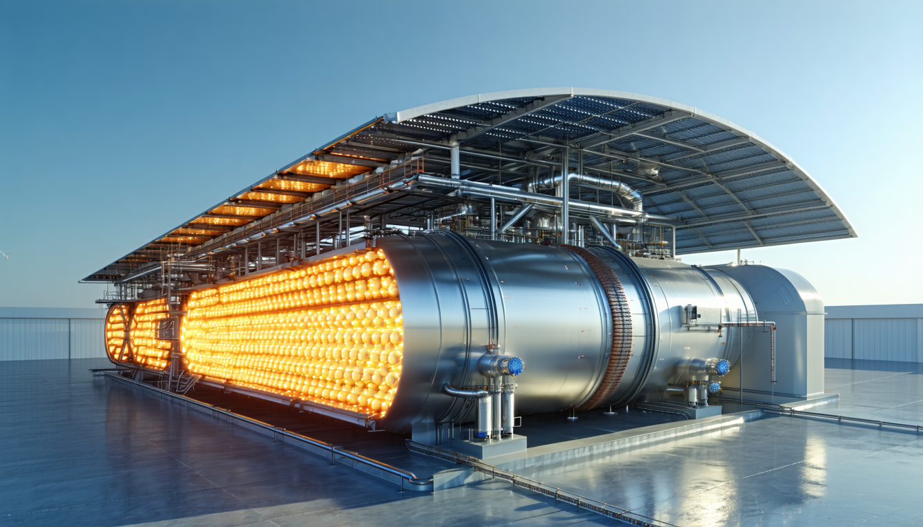 étude de l'influence du stockage thermique à lit fixe intégré à un système solaire à concentration sur l'efficacité et les performances des cellules électrolytiques à oxyde solide dans la production d'hydrogène.