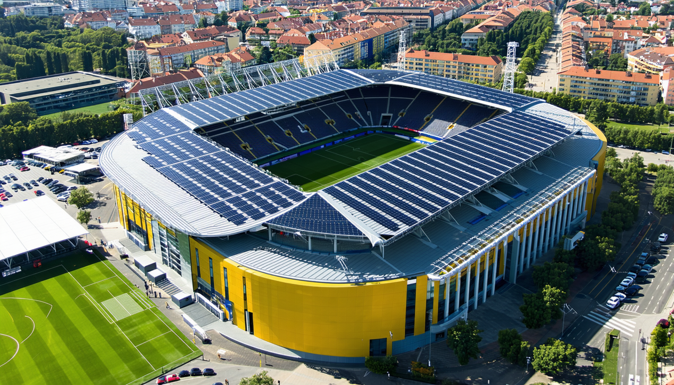 découvrez comment ja solar équipe le toit du signal iduna park avec la plus puissante installation photovoltaïque jamais installée sur un stade, alliant innovation et énergie durable.