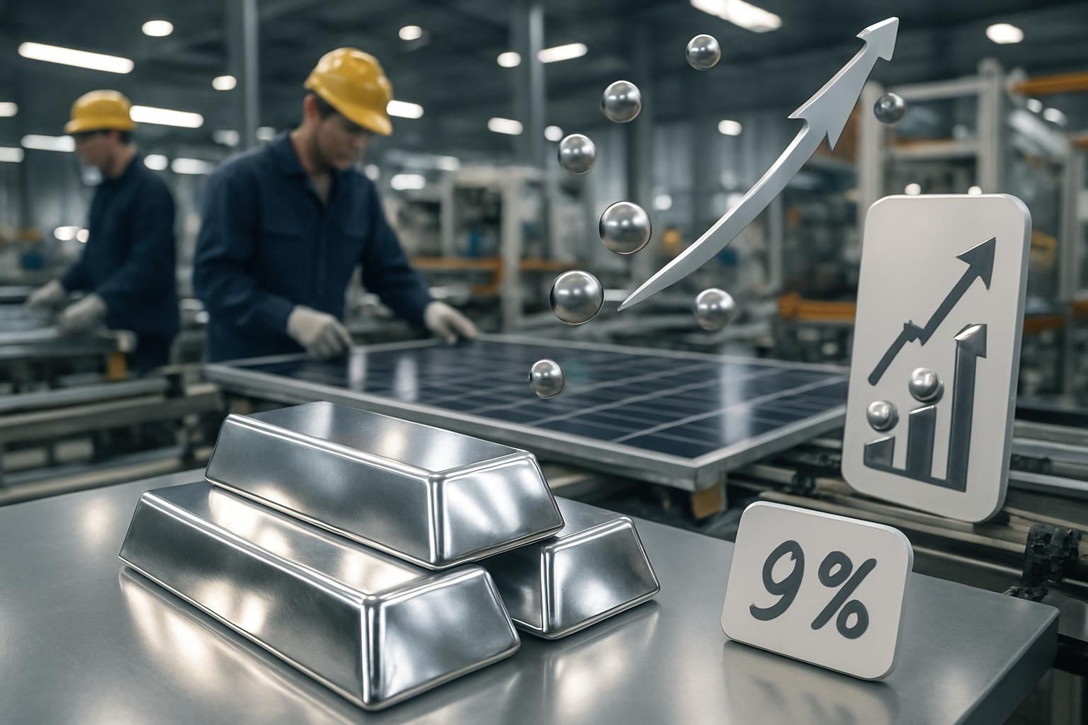 découvrez comment la montée rapide du prix de l'argent impacte fortement les coûts de production des panneaux solaires, freinant leur compétitivité sur le marché de l'énergie renouvelable.