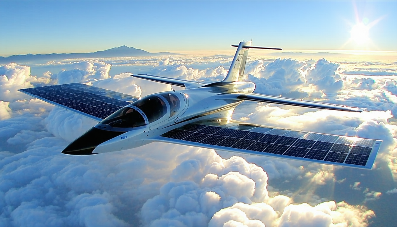 découvrez comment l'avion solaire solarstratos a établi un nouveau record mondial d'altitude en vol, repoussant les limites de l'aviation écologique et démontrant le potentiel de l'énergie solaire dans l'aéronautique.