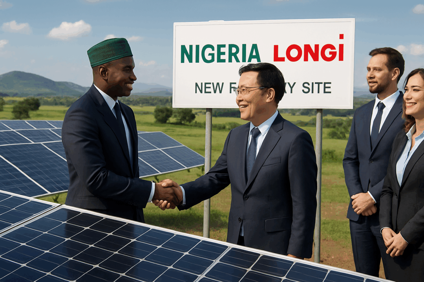le nigeria s'associe à longi pour construire une usine de panneaux solaires, renforçant ainsi la production locale d'énergie renouvelable et soutenant la croissance économique du secteur solaire.