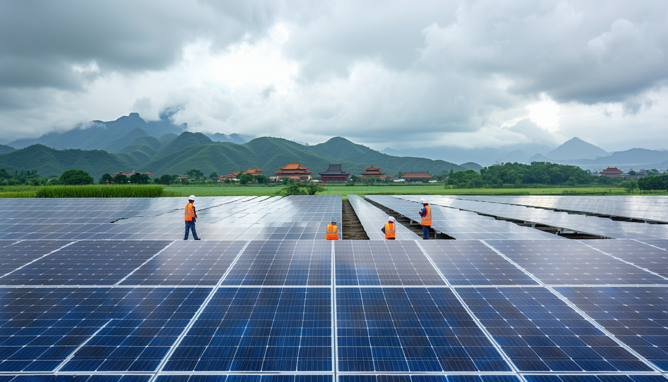 découvrez comment l’essor rapide des panneaux solaires en chine fait face à un ralentissement, alors que la chute des marges fragilise la croissance du secteur énergétique.