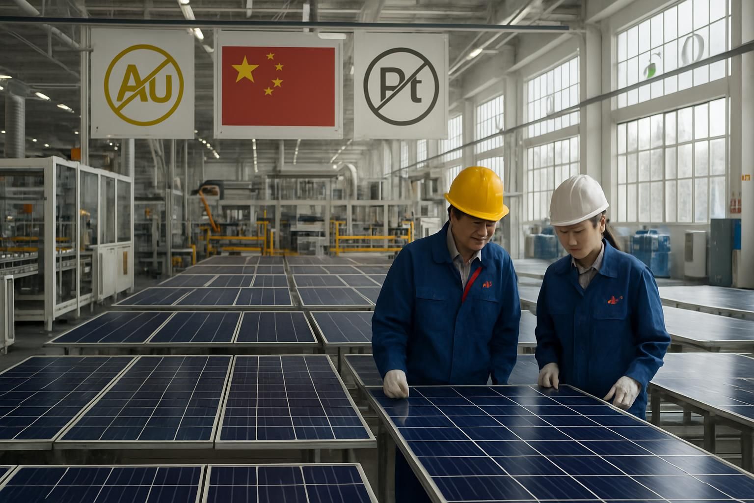 le fabricant chinois de panneaux solaires renonce à l'utilisation de matériaux précieux, innovant pour une production plus durable et économique.