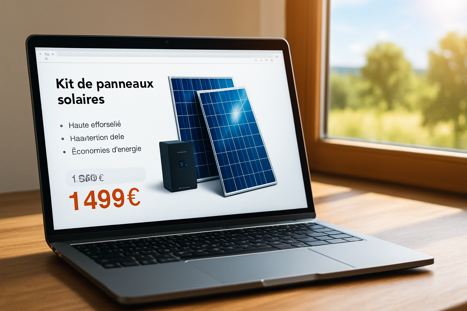 découvrez notre kit de panneaux solaires à prix réduit ! profitez d'une baisse de plusieurs centaines d'euros sur votre investissement énergétique. passez à l'énergie solaire et réduisez vos factures tout en préservant l'environnement.