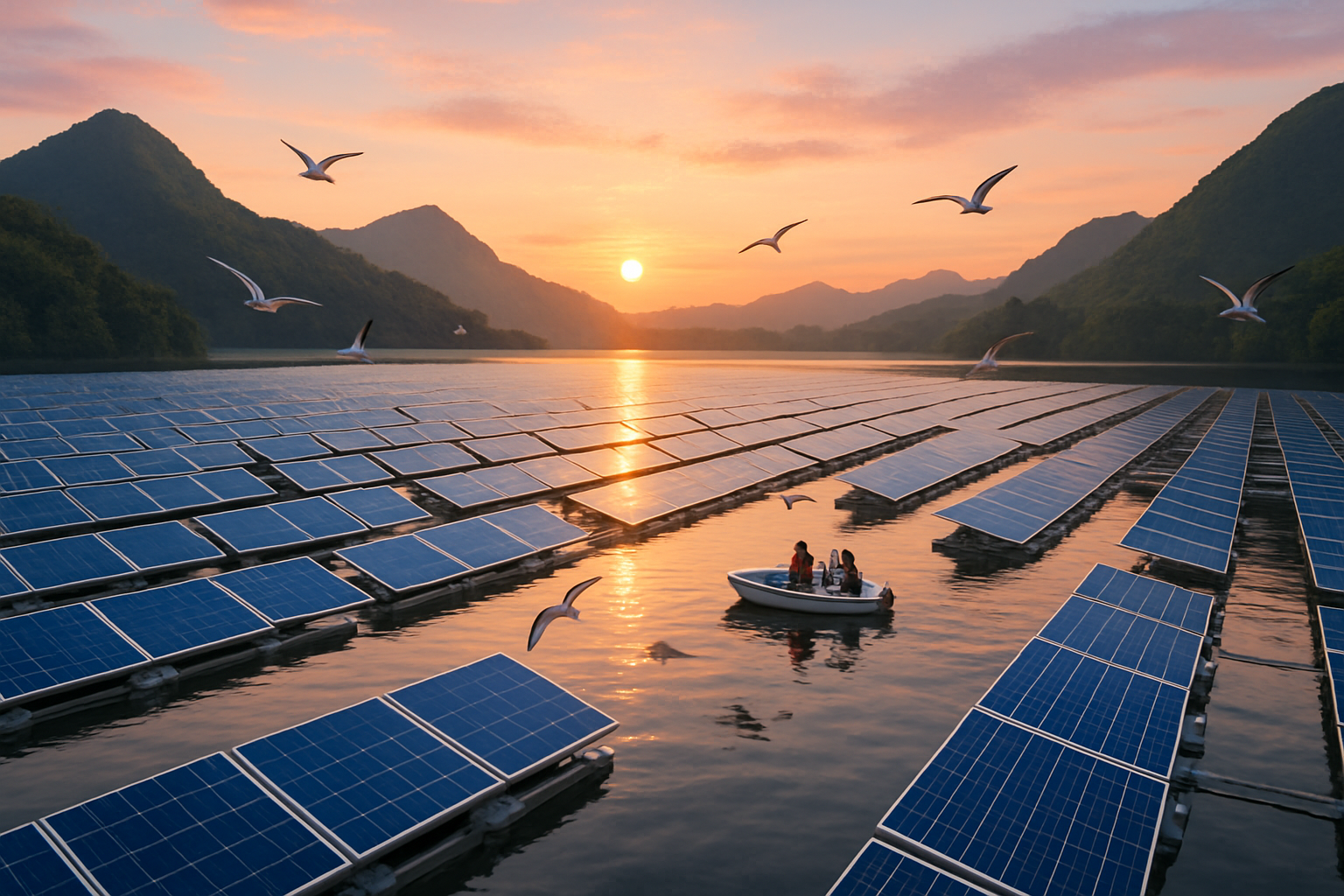 découvrez les promesses et réalités de l'énergie solaire flottante, une solution innovante qui révolutionne la production d'énergie renouvelable. plongez dans les avantages écologiques et économiques de cette technologie émergente, et explorez son potentiel pour un avenir durable.