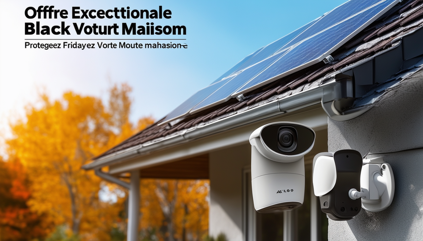 profitez de notre offre exceptionnelle black friday ! protégez votre maison avec un pack exclusif comprenant deux caméras de surveillance arlo et deux panneaux solaires. ne manquez pas cette occasion de renforcer la sécurité de votre domicile tout en réalisant des économies !