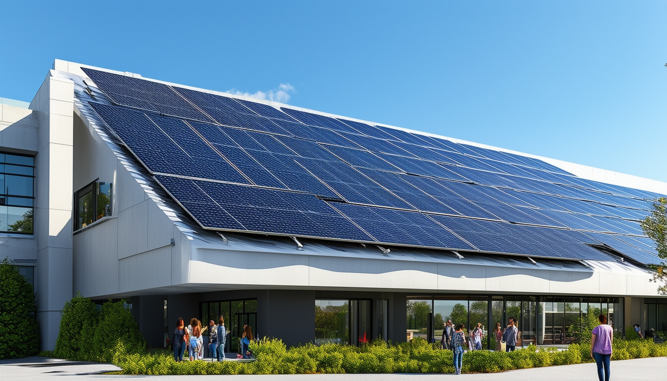 découvrez l'installation de 1 100 m² de panneaux solaires sur le toit du collège andrée-récipon à orgères, une initiative écoresponsable qui favorise la transition énergétique et réduit l'empreinte carbone de l'établissement. suivez ce projet innovant qui allie éducation et respect de l'environnement.
