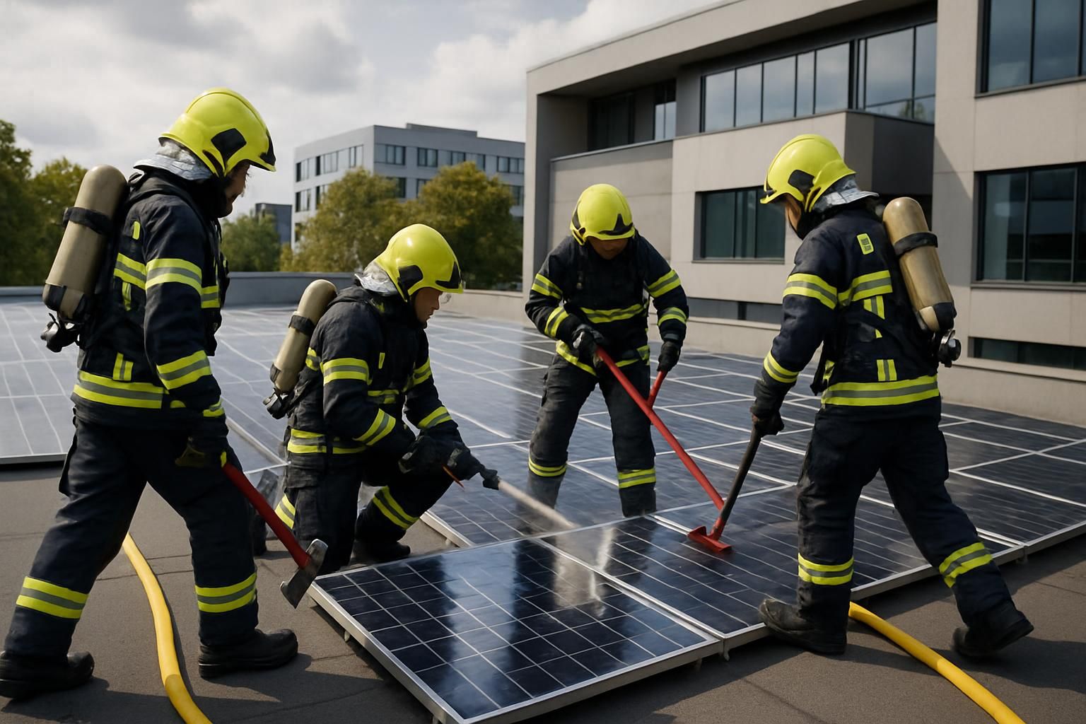 découvrez comment les pompiers et les panneaux solaires unissent leurs forces pour relever les défis des incendies modernes, alliant sécurité et énergies renouvelables.
