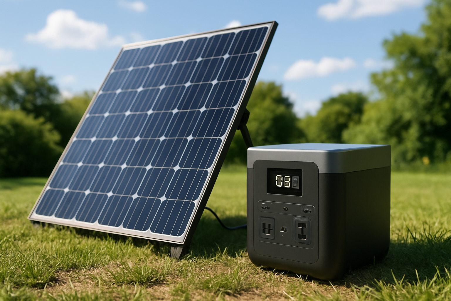 bénéficiez d'une remise exceptionnelle de 200€ sur ce générateur solaire performant, livré avec un panneau solaire haut de gamme pour une énergie propre et efficace.