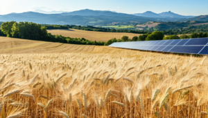 découvrez comment le puy-de-dôme intègre des panneaux solaires sur ses champs d'orge, alliant production d'énergie renouvelable et préservation des terres agricoles.