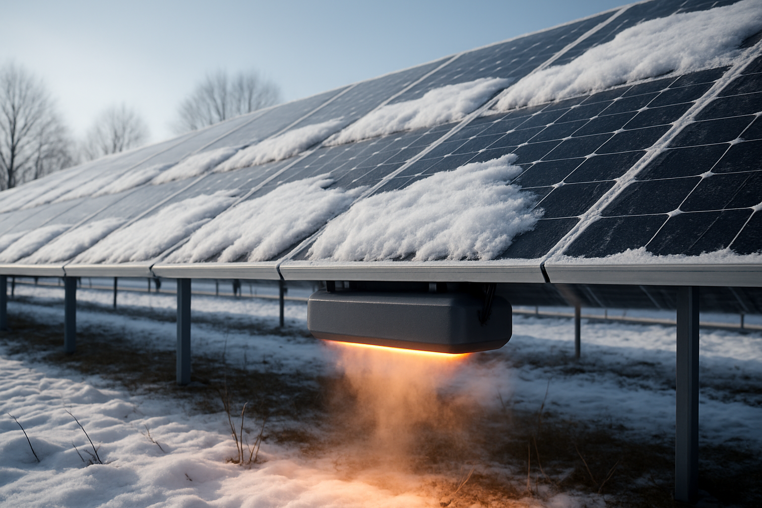 découvrez une astuce innovante pour réchauffer vos panneaux solaires en hiver et booster leur production d'électricité, assurant ainsi une performance optimale même par temps froid.