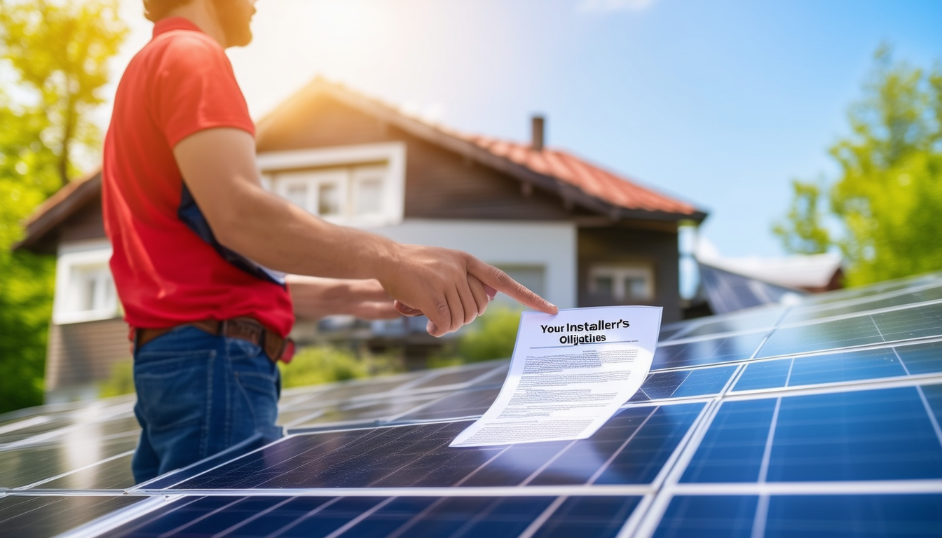 découvrez les obligations de votre installateur concernant la rétractation sur l'installation de panneaux solaires. informez-vous sur vos droits et les démarches à suivre pour une installation conforme et sécurisée.