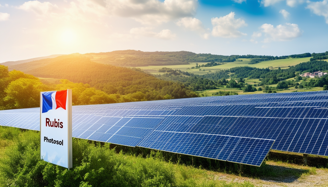 rubis photosol sécurise un financement bancaire de 130 millions d'euros pour construire la deuxième plus grande centrale solaire terrestre de france, marquant une étape majeure dans le développement des énergies renouvelables dans le pays.