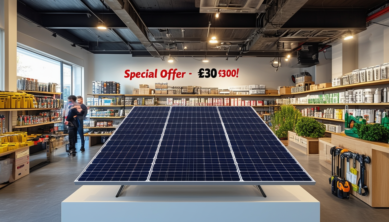 profitez d'une offre exceptionnelle sur le panneau bifacial ultrawatt de 830 w avec une réduction de 300 € ! transformez vos projets d'énergie renouvelable dès aujourd'hui dans notre magasin de bricolage.
