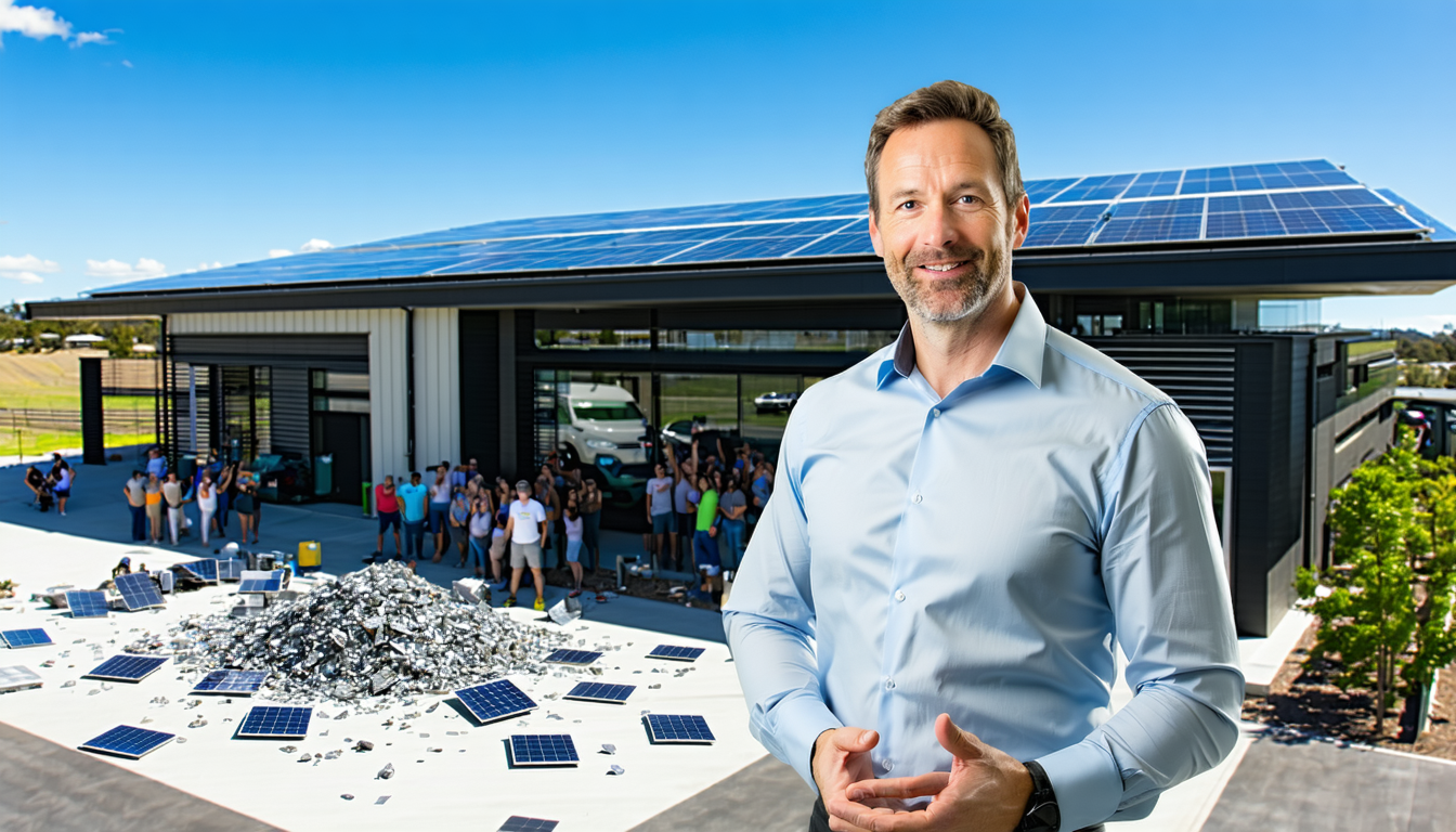 découvrez comment un australien révolutionne la gestion des déchets solaires avec la création d'un système national de recyclage spécialement conçu pour les panneaux photovoltaïques, une avancée majeure pour l'environnement.