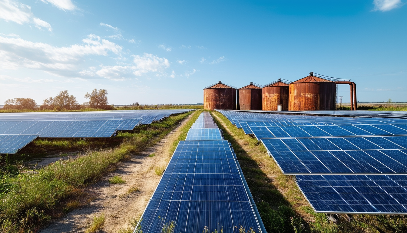 découvrez le projet visionnaire de 8 hectares de panneaux solaires qui transforme les anciens dépôts pétroliers de dyneff à port-la nouvelle en une source d'énergie renouvelable. engagez-vous pour un avenir durable avec cette initiative éco-responsable qui allie innovation et respect de l'environnement.