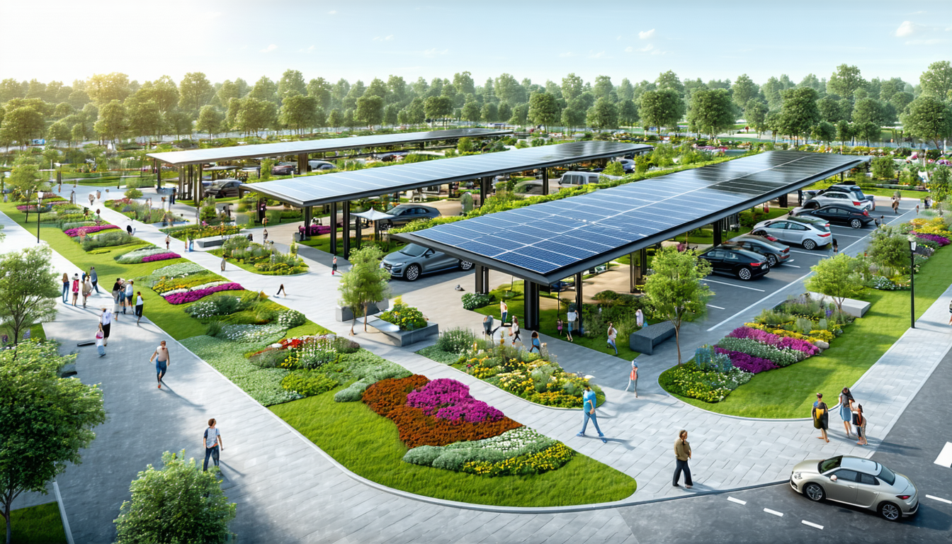 découvrez à vitrolles un espace vert innovant associé à un parking solaire de nouvelle génération, combinant développement durable, bien-être et solutions écologiques pour la ville de demain.