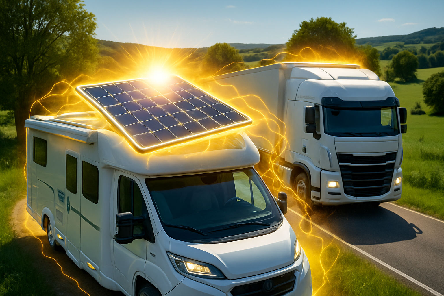 découvrez un panneau solaire innovant qui réduit de 9 % la consommation de diesel des camping-cars et poids lourds, alliant écologie et performance pour un transport plus durable.