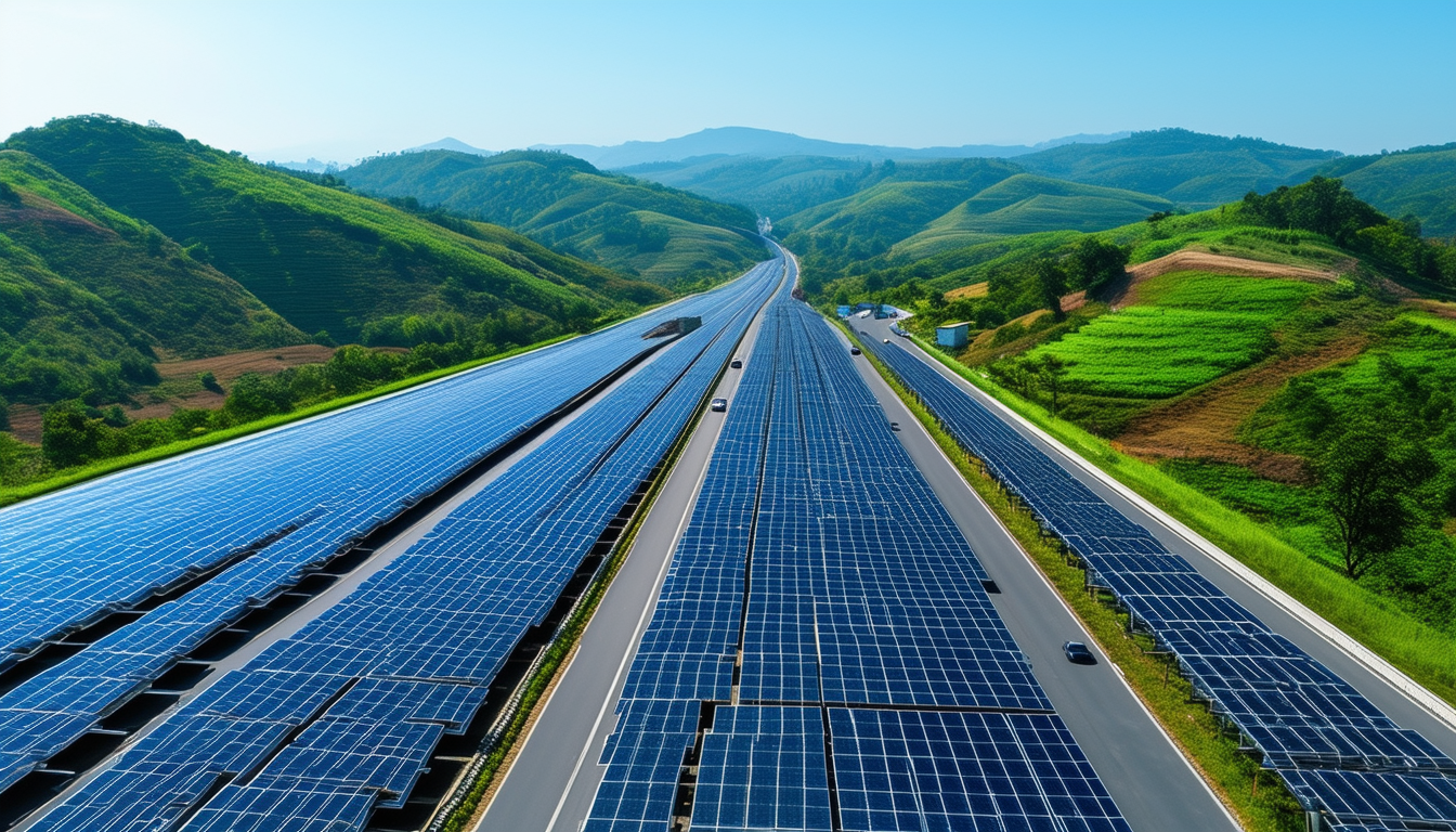 découvrez comment une étude récente met en lumière le potentiel colossal de l'installation de panneaux solaires le long des autoroutes, offrant une solution innovante pour la production d'énergie renouvelable tout en optimisant l'espace public.
