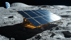 Utiliser le régolithe lunaire : la poussière de la lune comme matériau pour la construction de panneaux solaires