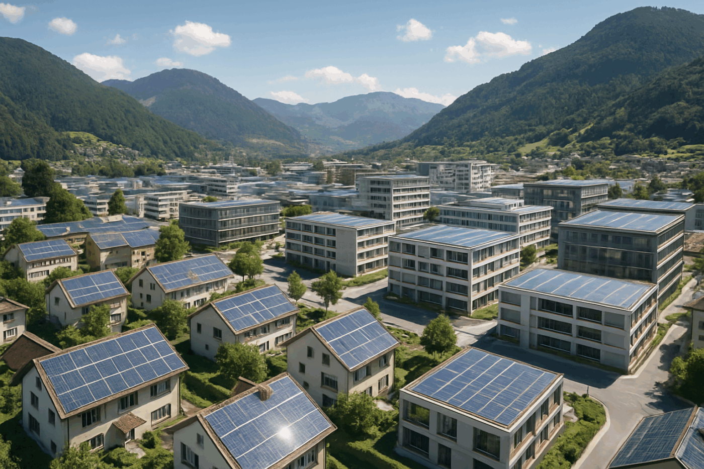 découvrez comment la suisse envisage de transformer tous ses toits en centrales solaires pour atteindre une énergie 100% renouvelable et durable.