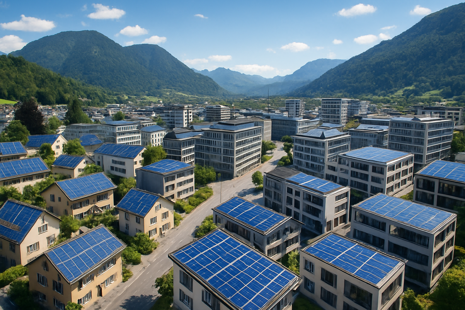 découvrez comment la suisse envisage de transformer tous ses toits en centrales solaires pour atteindre une énergie 100% propre et renouvelable.