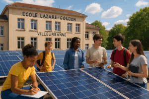 Dans le cadre de la transition énergétique, l’école Lazare-Goujon à Villeurbanne a récemment inauguré une installation solaire sur son toit, gérée par le collectif citoyen Un Deux Toits Soleil. Ce projet ne se limite pas à la production d’électricité, il […]