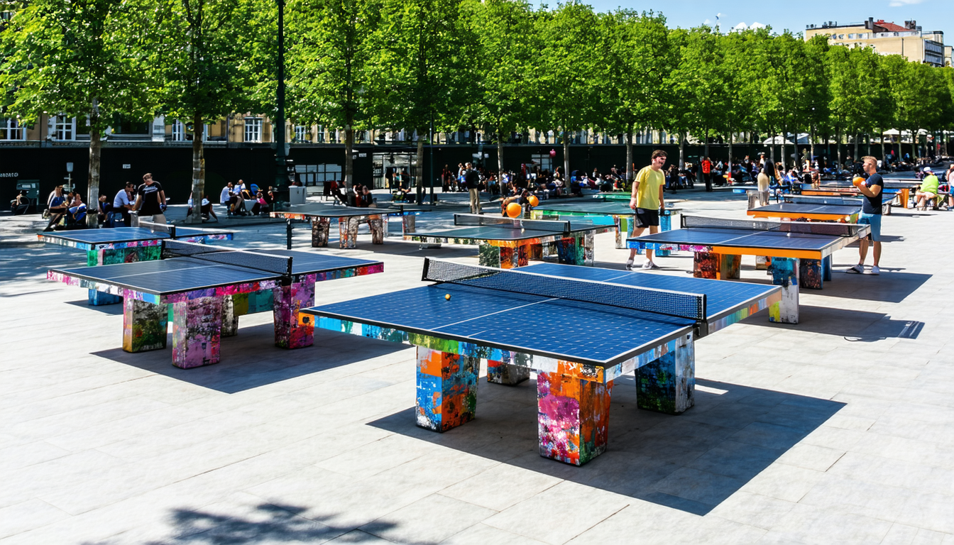découvrez comment wien energie donne une seconde vie aux vieux panneaux solaires en les transformant en originales tables de pit-pat au gänsehäufel, mêlant recyclage créatif et loisirs durables à vienne.