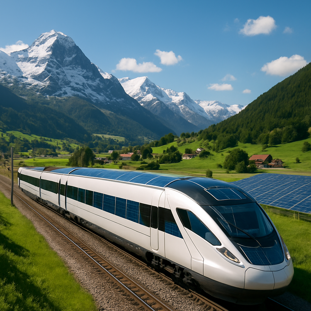 découvrez comment la suisse innove en matière de transport durable avec ses trains alimentés par l'énergie solaire, alliant efficacité et respect de l'environnement pour façonner l'avenir du rail.